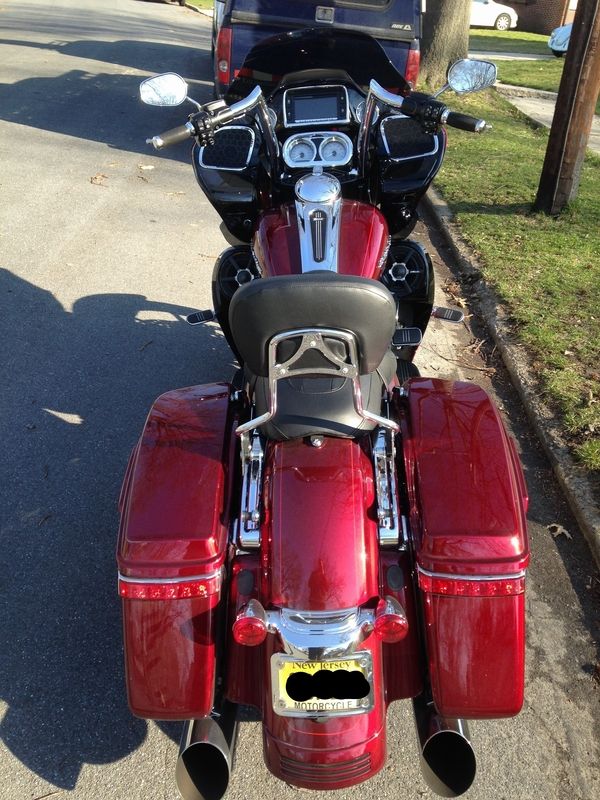 12 inch bars with 12 inch windshield Road Glide